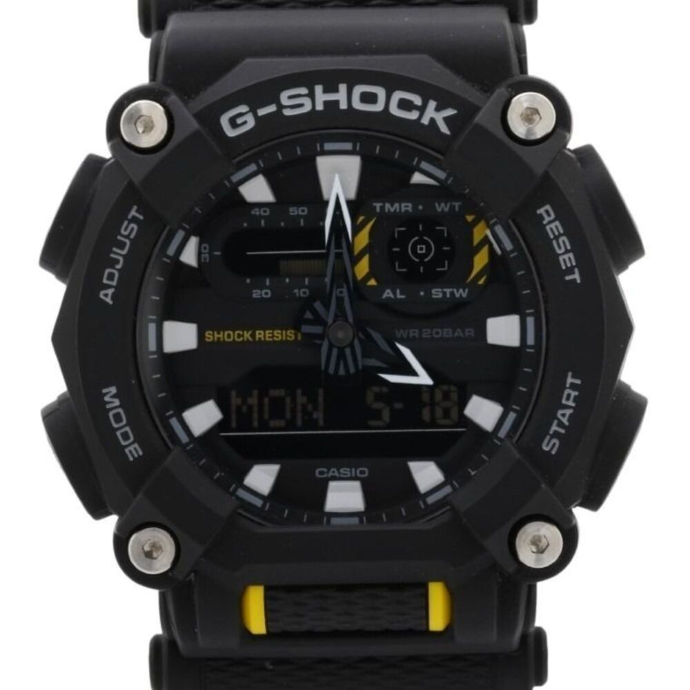 CASIO G-SHOCK ANALOG-DIGITAL GA-900 SERIES GA-900-1AJF Black Resin Men's Watch